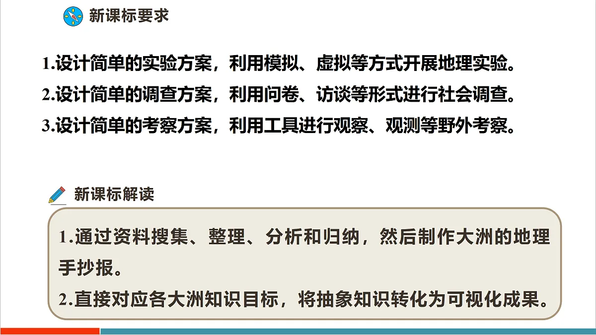 主题学习六 制作大洲的地理手抄报 课件第2页