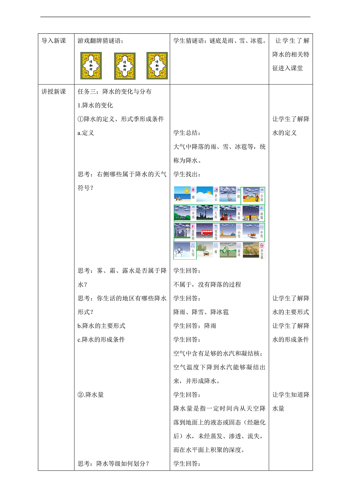 第二节 天气与气候(第3课时)教学设计第2页