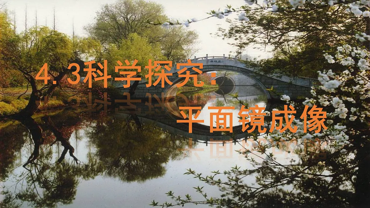 4.3 科学探究:平面镜成像第1页