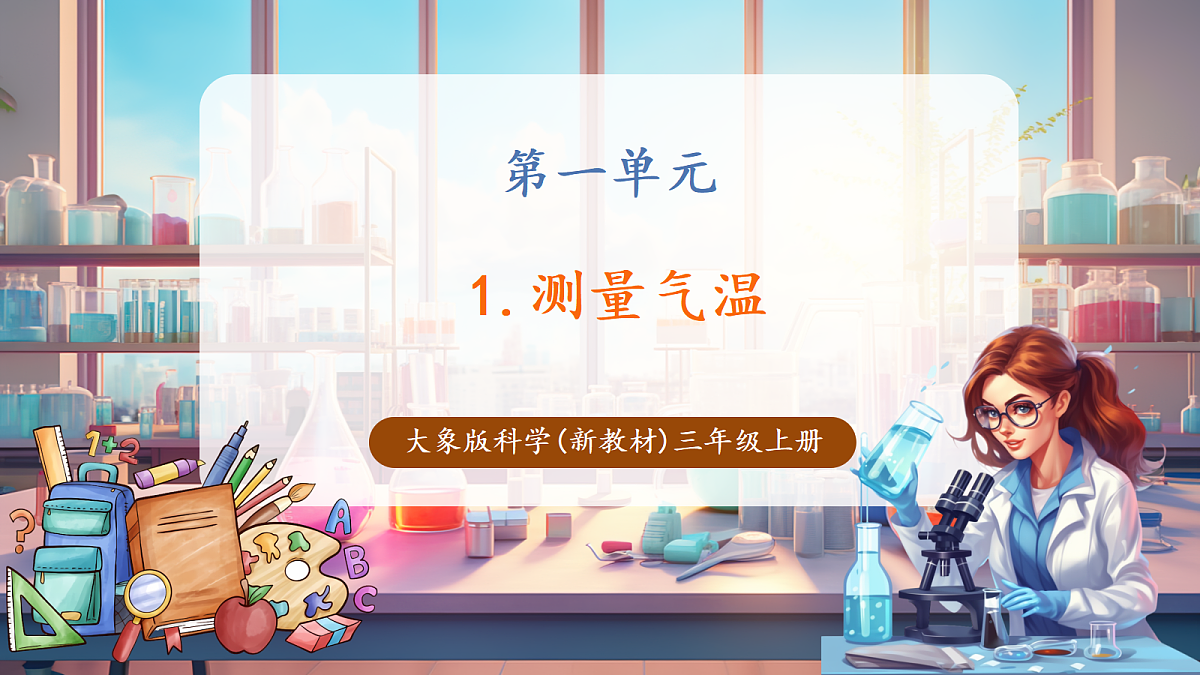 1.1《测量气温》课时课件第1页