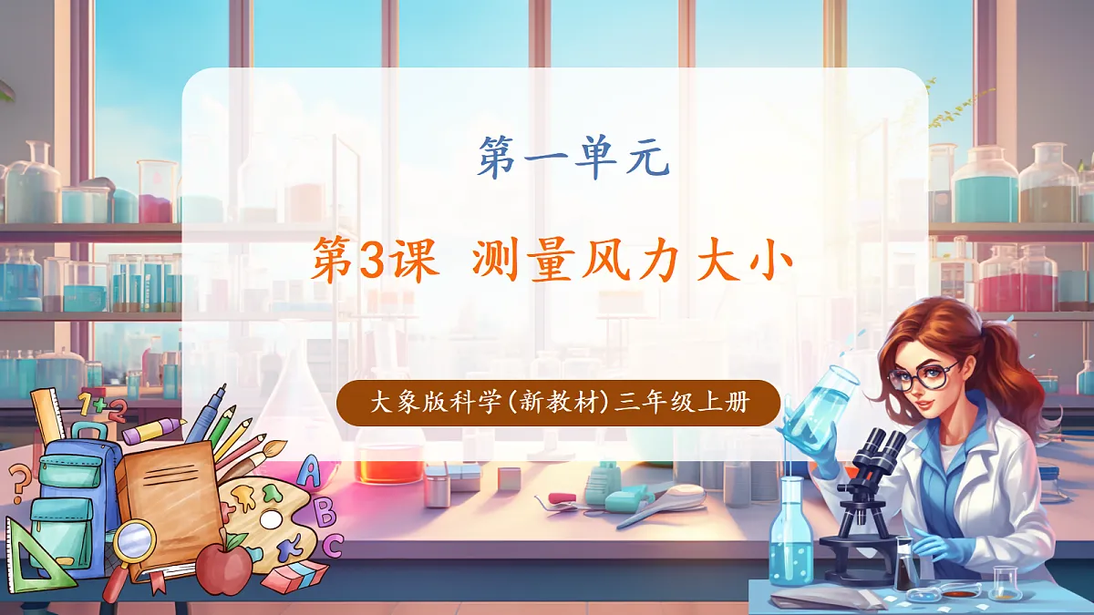 【教学评一体化】1.3《测量风力大小》课时课件第1页