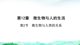 北师大版八年级生物上册第5单元健康地生活第12章微生物与人的生活第2节微生物与人类的关系课件