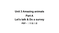 英语Unit 3 Amazing animals Part A图文ppt课件