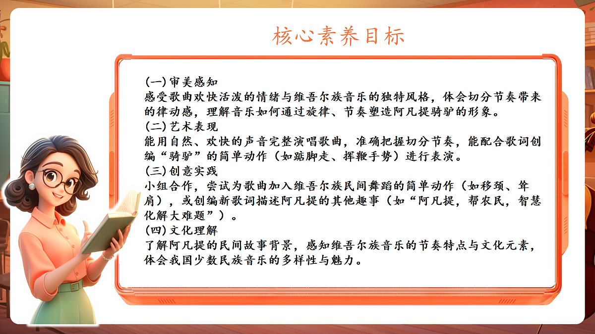 【新教材】唱游·音乐 湖南文化出版社二年级上册第七课-《阿凡提骑驴》-课件第3页