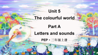 英语人教版PEP（2024）Unit 5 The colourful world Part A说课ppt课件