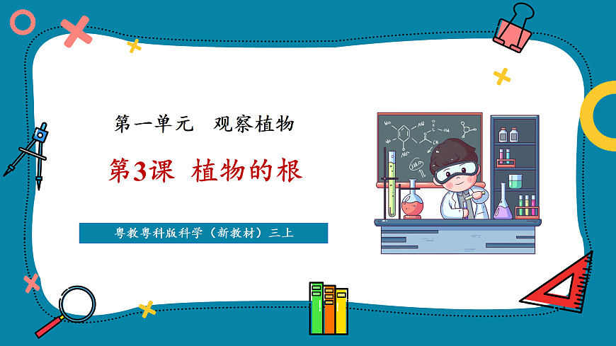 【新教材新課標(biāo)】粵教粵科版科學(xué)三年級上冊第3課《植物的根》教學(xué)課件+素材第1頁