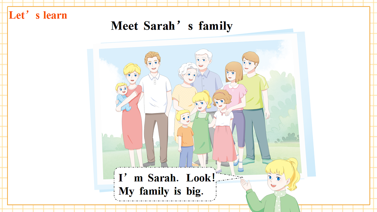 Unit2 Different families Part B Let's learn & Listen and chant(第5课时)课件第7页