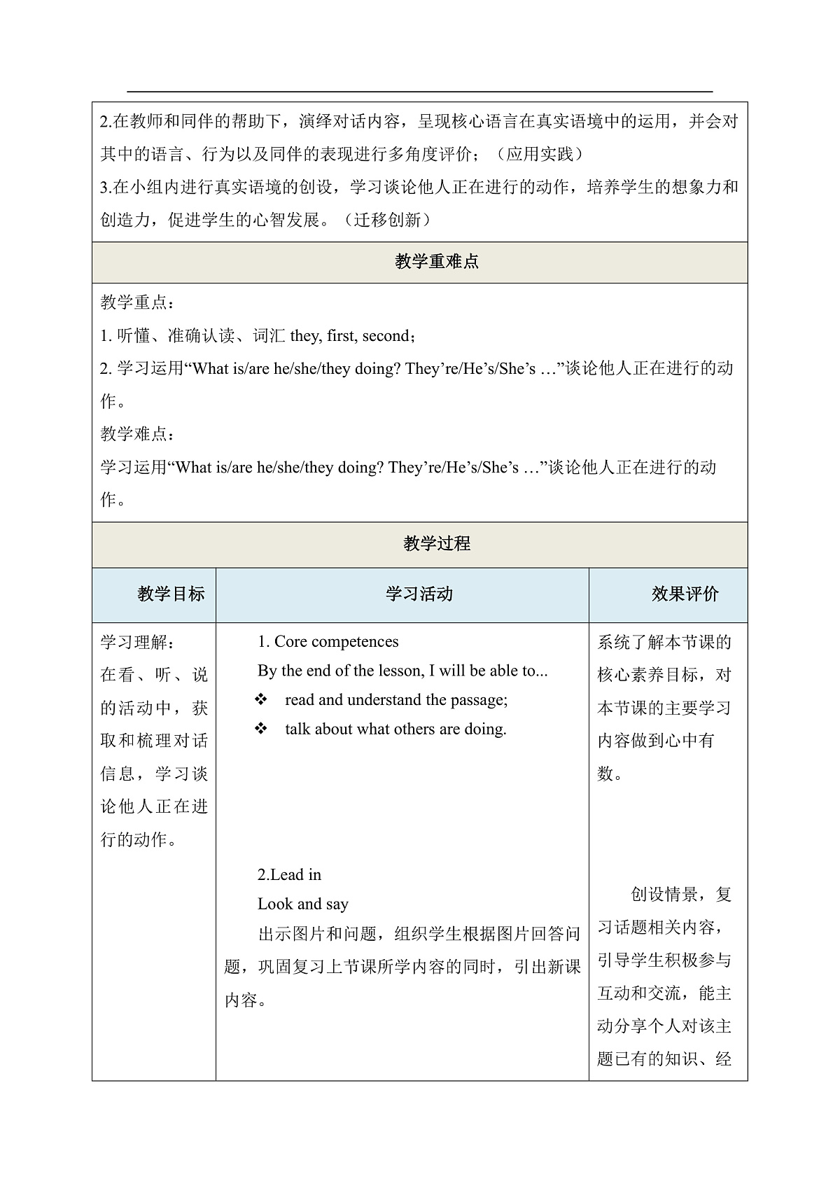 Unit 3 Sports Lesson 2 The sports meet is fun 教学设计第3页