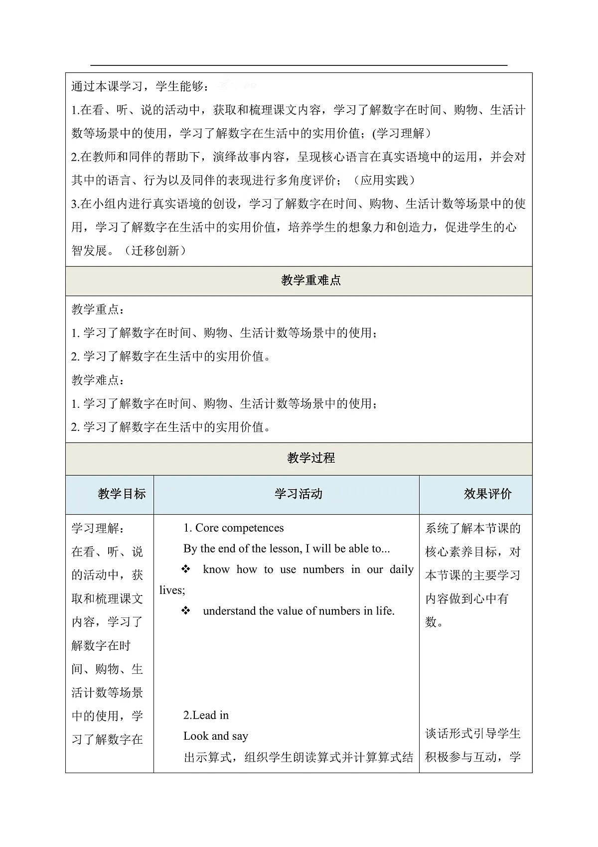 Unit 3 How do we use numbers Period 4 Extend000教学设计第3页