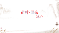 人教部编版(2024)七年级上册(2024)荷叶·母亲/冰心背景图课件ppt