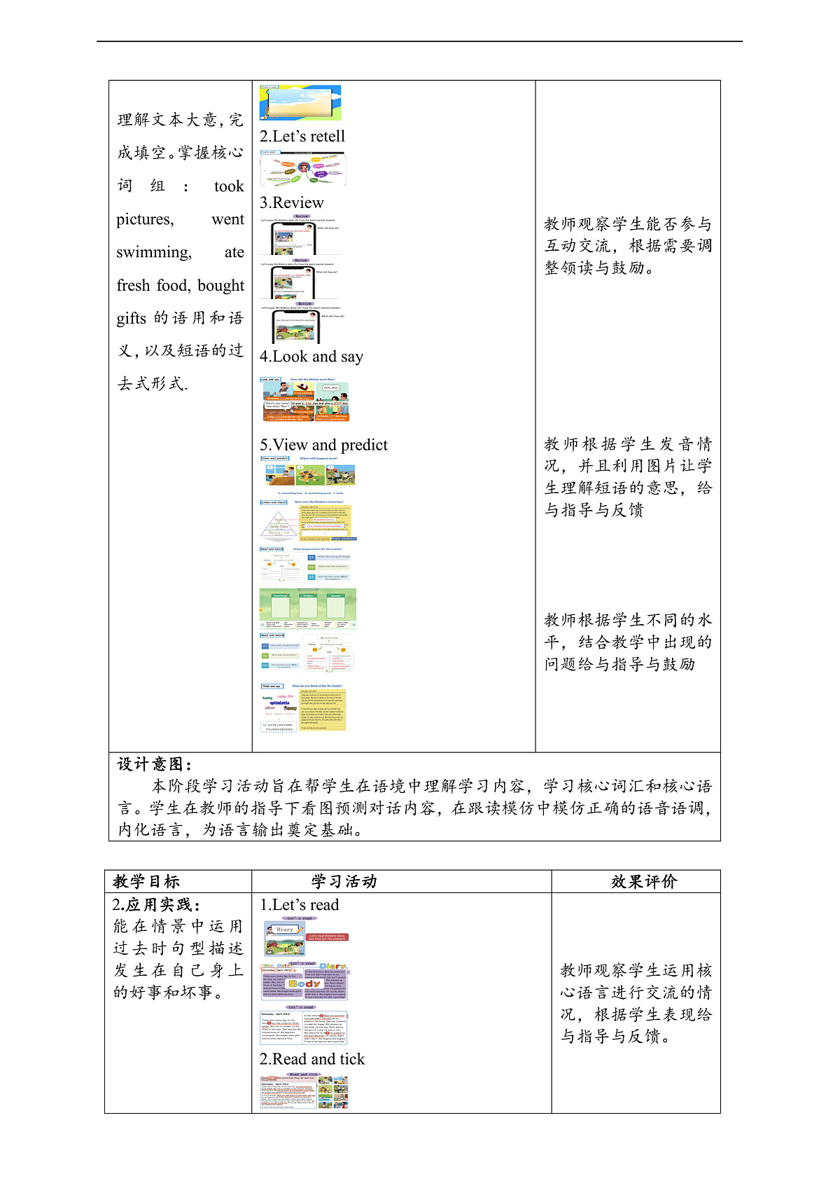人教版(PEP)英语六下Unit3 Where did you go B read and write 单元整体教学设计第2页