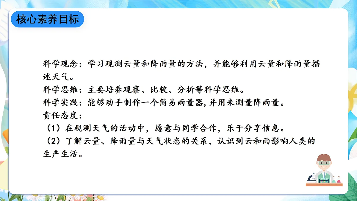 人教鄂教版科学四下1.3《观测云和雨》课件第2页