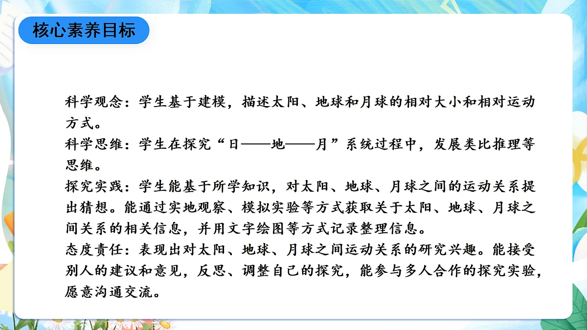 人教鄂教版科学六下3.8《太阳、地球和月球》课件第2页