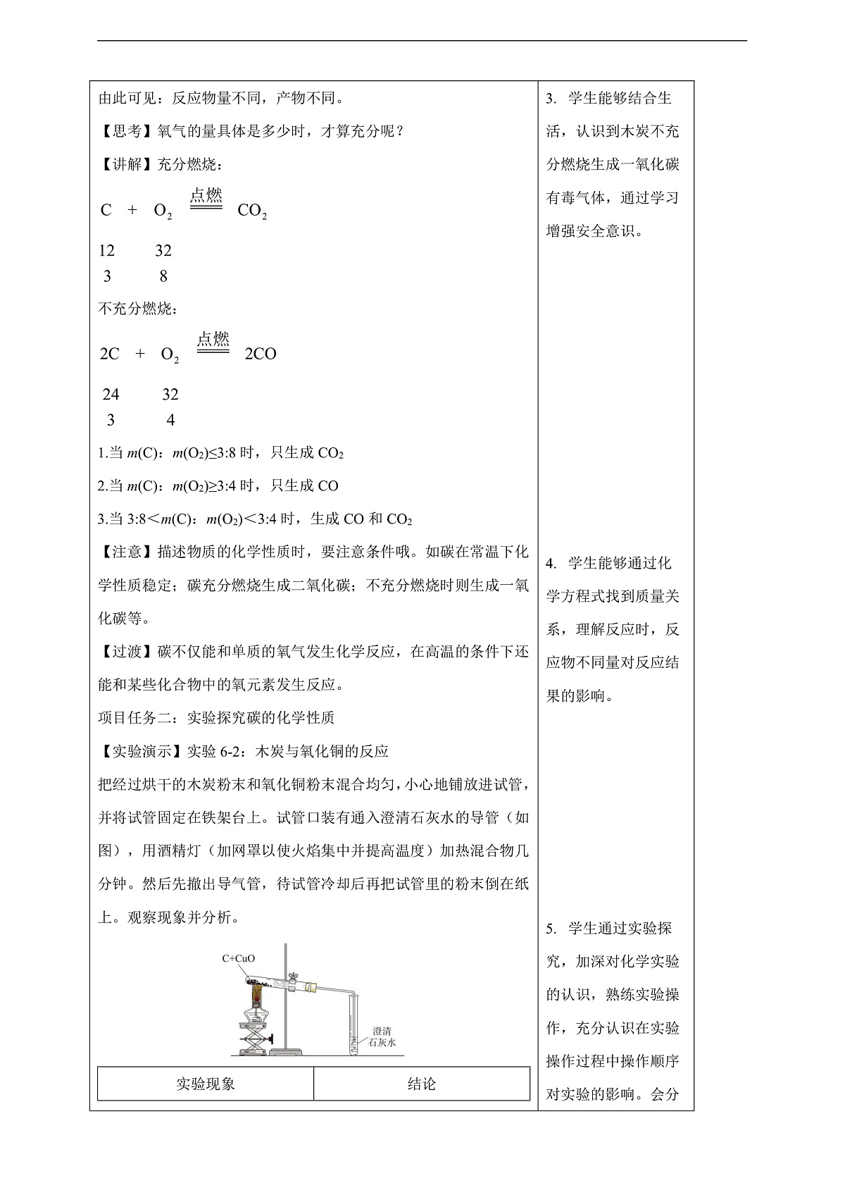 6.1.2 碳单质的多样性 教学设计第3页