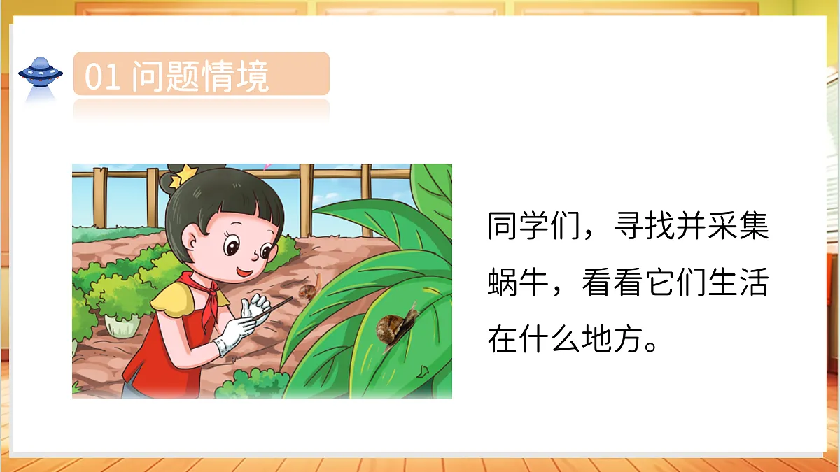 1.3 观察蜗牛的反应(教学课件)科学湘科版二年级上册(新教材)第4页