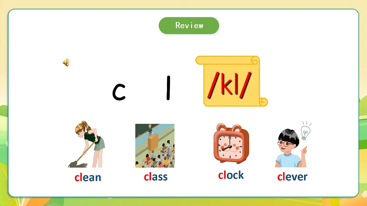 人教版(PEP)英语五下Unit3 My school calendar Part A let's spell 课件第3页