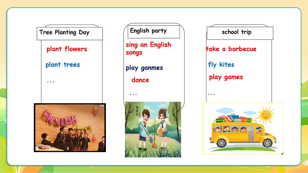 人教版(PEP)英语五下Unit3 My school calendar Part A let's talk 课件第5页