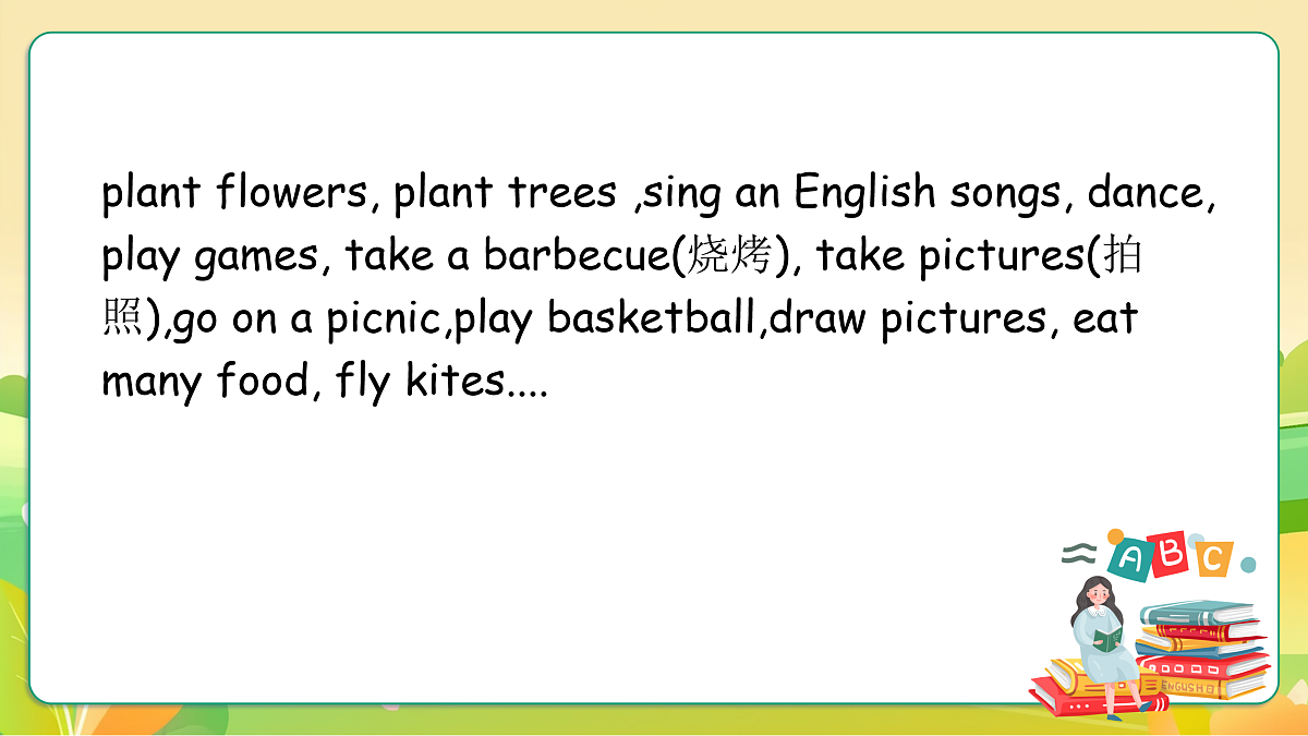 人教版(PEP)英语五下Unit3 My school calendar Part A let's talk 课件第6页