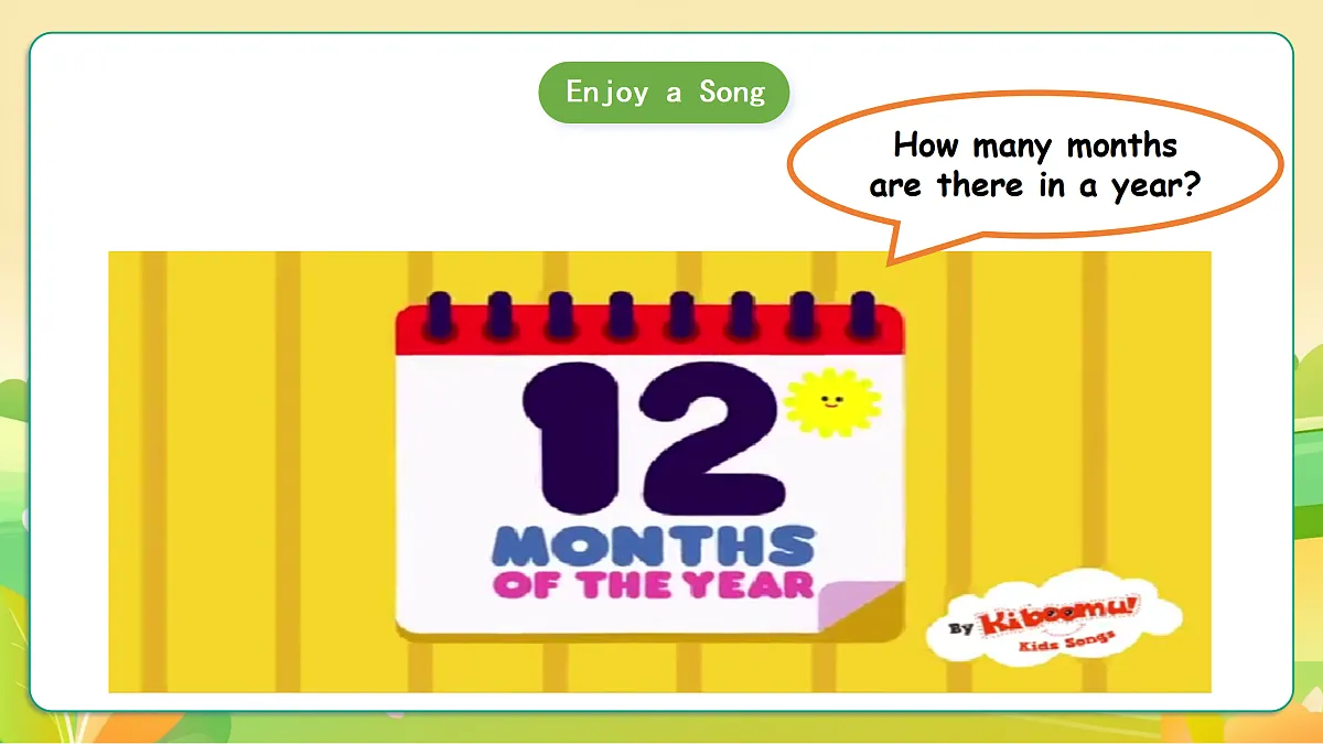 人教版(PEP)英语五下Unit3 My school calendar Part A let's learn 课件第2页