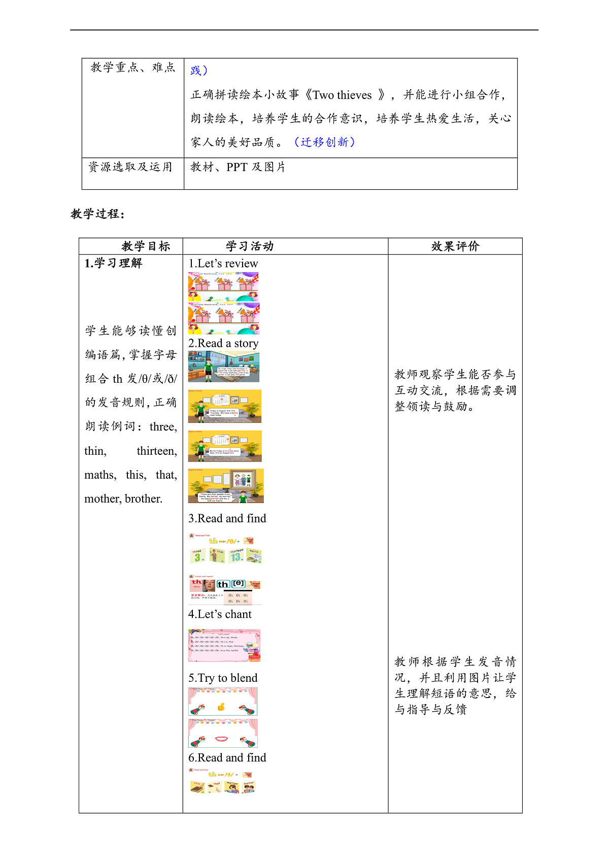 人教版(PEP)英语五下Unit4 When is the art show Part A let's spell 单元整体教学设计第2页