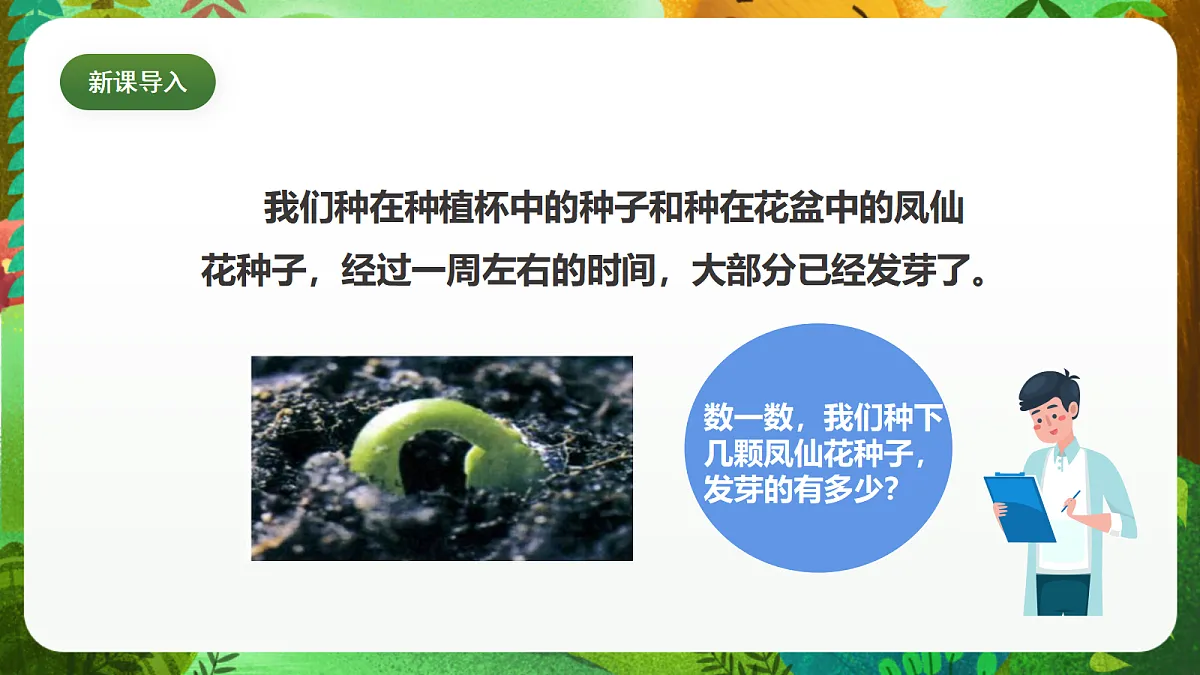 教科版(2017)科学四下1.3《种子长出了根》课时课件第5页