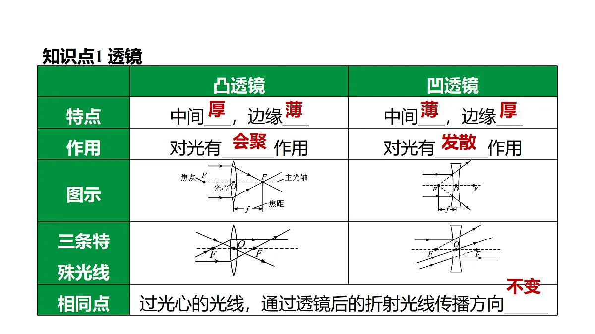 教科版物理八年级上册专用复习3 透镜及其应用第4页