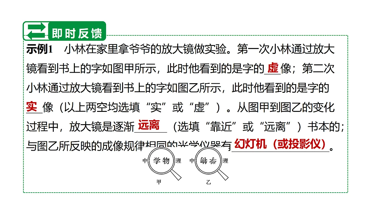 教科版物理八年级上册专用复习3 透镜及其应用第7页