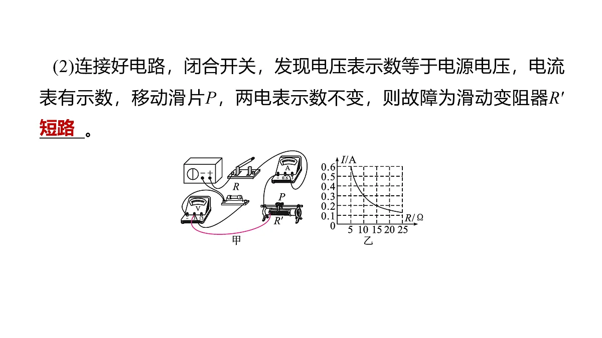 教科版物理九年级上册专用复习素养综合练测22 欧姆定律的相关实验第3页