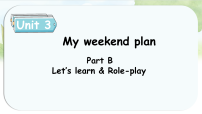 小学人教版PEP（2024）Unit 3 My weekend plan Part B背景图课件ppt