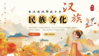 棕色中国风汉族文化教育课件