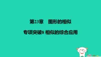 华东师大版（2024）九年级上册相似三角形的应用说课ppt课件