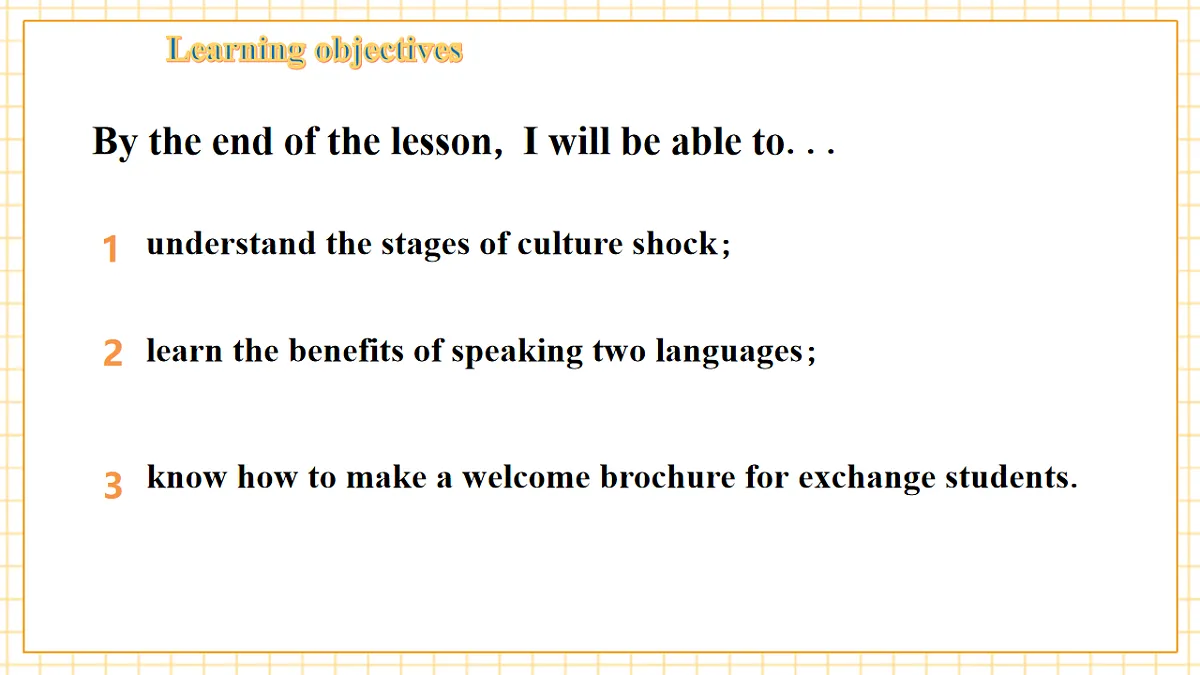Unit 5 Going on an exchange trip 第5课时Focusing on culture 优质课件第3页