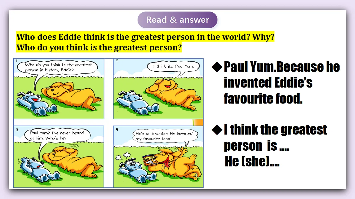 译林版英语九下 Unit 2《Great people》第1课时 Comic strip & Welcome to the unit 课件第7页