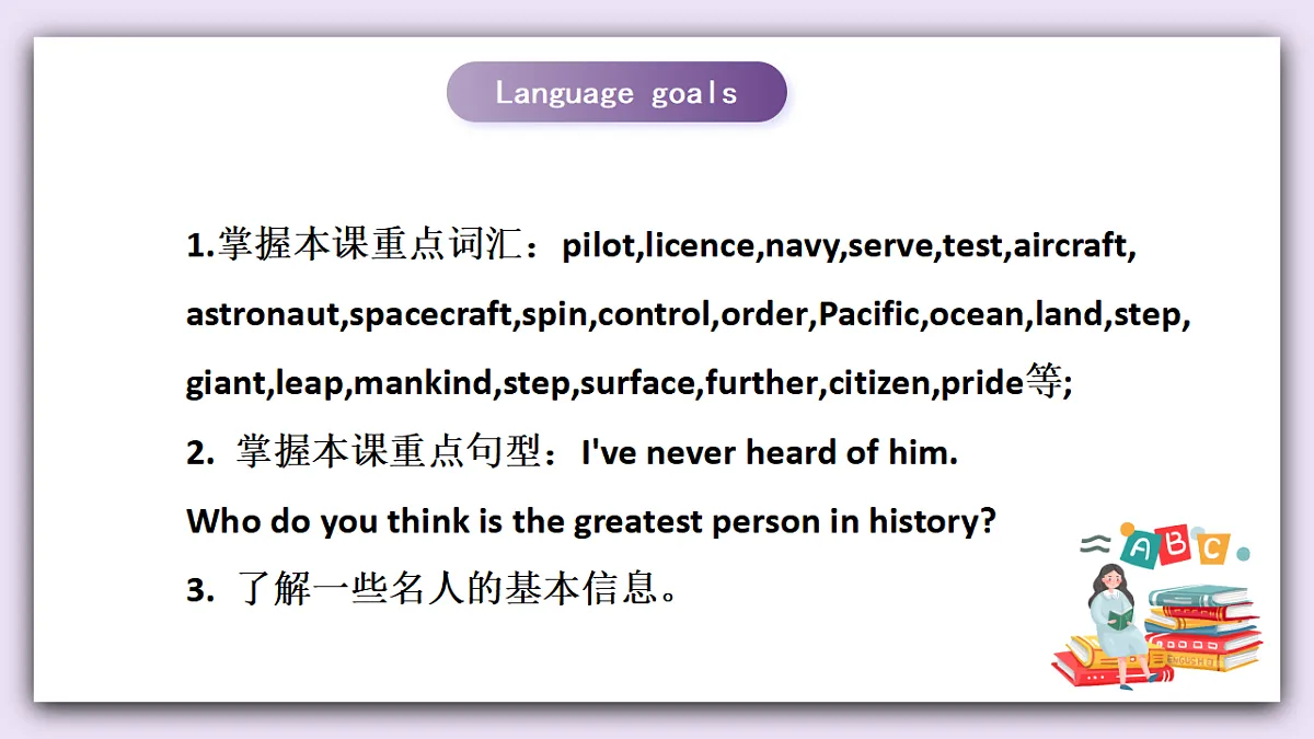 译林版英语九下 Unit 2《Great people》第2课时 Reading 课件第2页