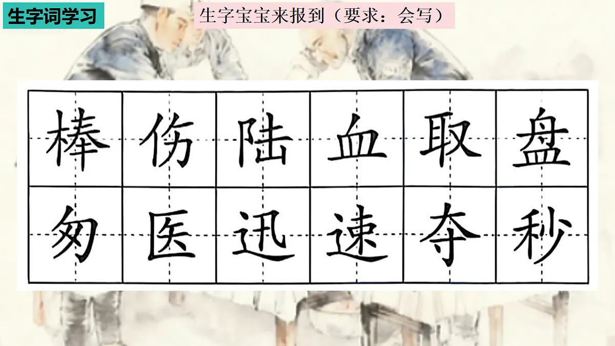 部编版小学语文三年级上册阅读25《手术台就是阵地》课件(2 课时)第6页