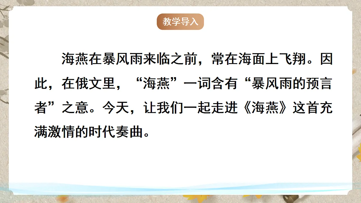 人教部编版语文九下1.4《海燕》课件第3页