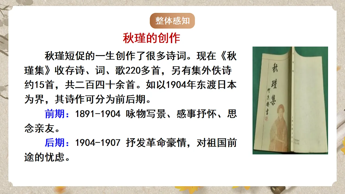 人教部编版语文九下3.12《词四首》之《满江红》课件第6页