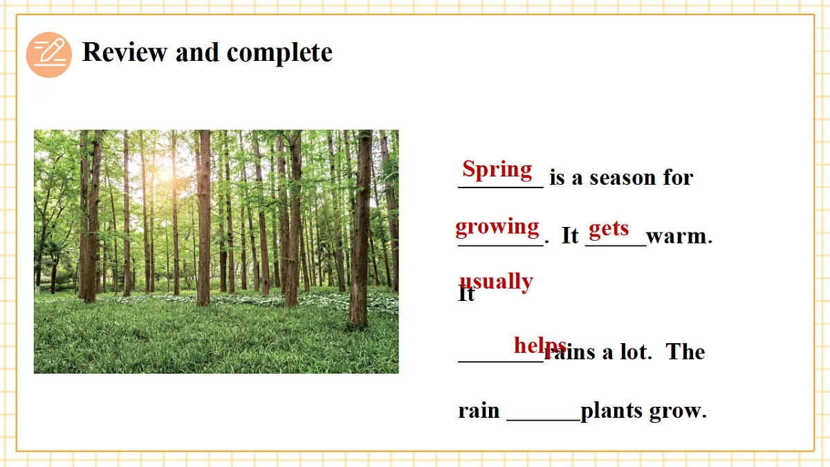 Unit 5 How are the seasons different Period 3 Communicate 课件(共38张)第6页