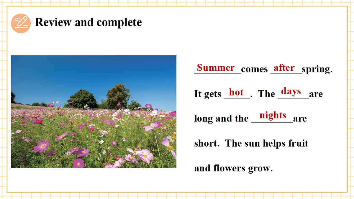 Unit 5 How are the seasons different Period 3 Communicate 课件(共38张)第7页