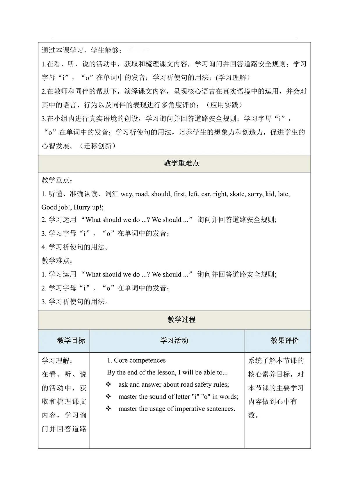【教学评一体化】Unit 7 How do we keep safe on the road Period 2 Explore 教学设计第3页