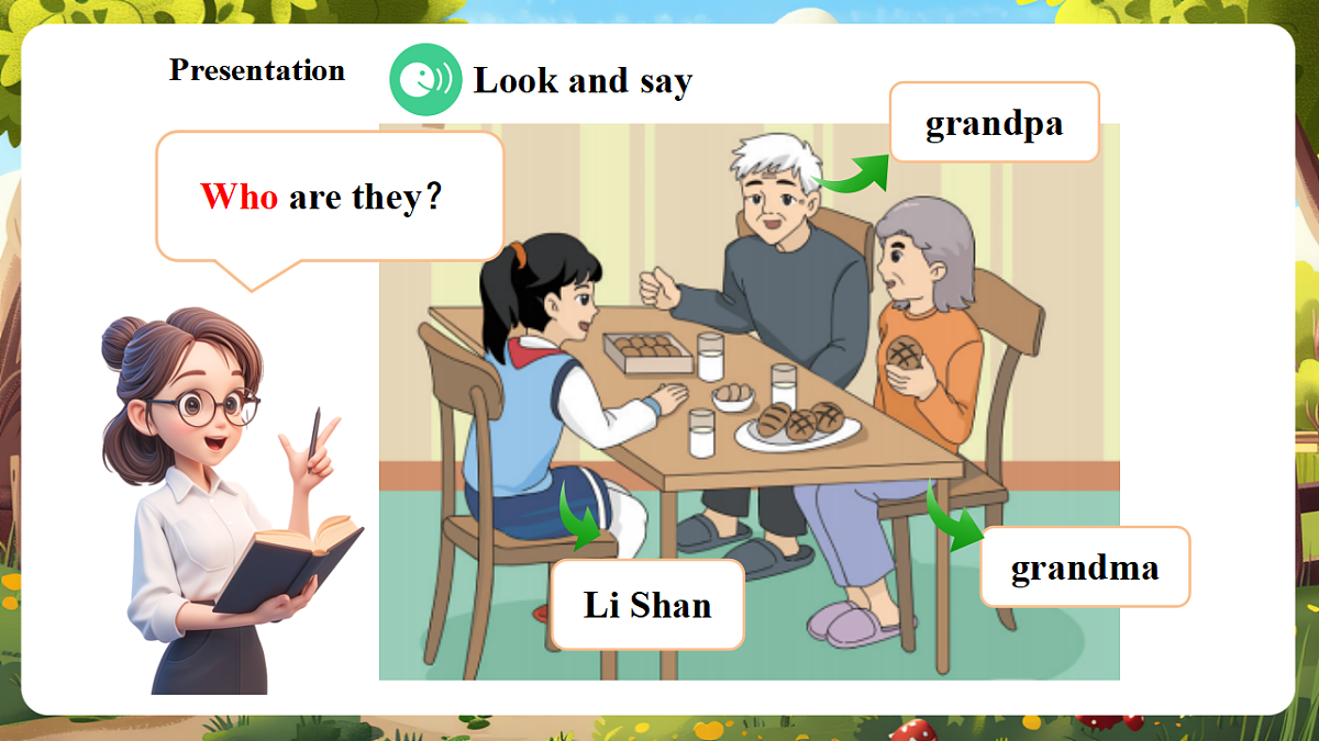 陕旅版四上英语Unit 6 Lesson 1 Part A Let's talk 教学课件第6页