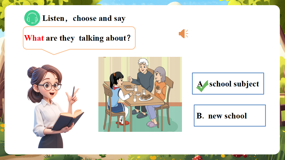 陕旅版四上英语Unit 6 Lesson 1 Part A Let's talk 教学课件第7页