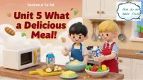 初中英语人教版(2024)八年级上册(2024)Unit 5 What a Delicious Meal! Section A 1a-1d背景图课件ppt
