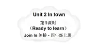 外研版join in（2024）四年级上册（2024）Unit 2 In town教学课件ppt