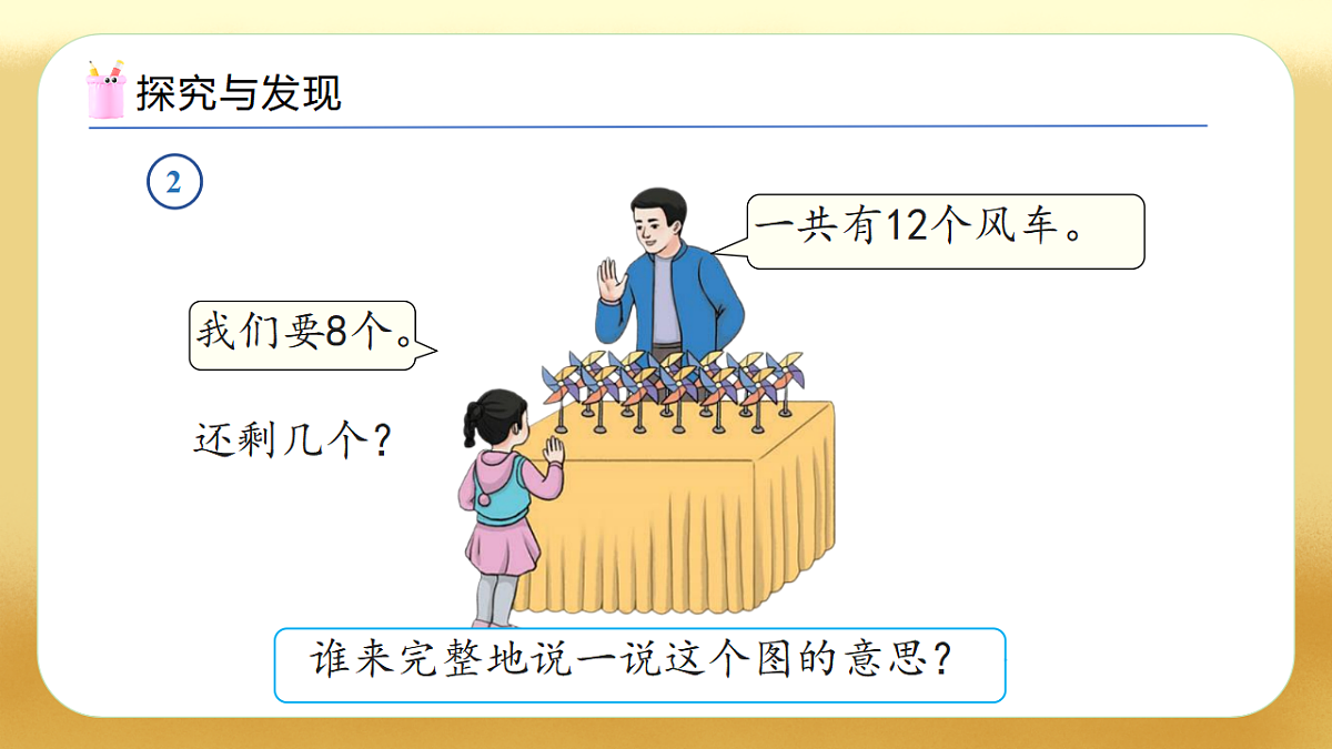 【备课无忧】人教版数学一年级下册-2.2 十几减8(教学课件)第7页