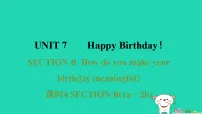 人教版（2024）七年级上册（2024）Unit 7 Happy Birthdays Section B课前预习ppt课件