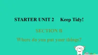 初中英语人教版（2024）七年级上册（2024）Unit 2 Keep Tidy Section B习题ppt课件