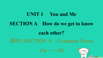 英语七年级上册(2024)Unit 1 You and Me Section A习题课件ppt