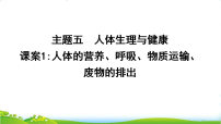 人教版中考生物二轮复习主题五人体生理与健康1人体的营养、呼吸、物质运输、废物的排出课件