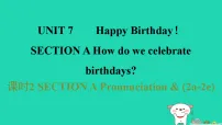 初中Unit 7 Happy Birthdays Section A背景图ppt课件